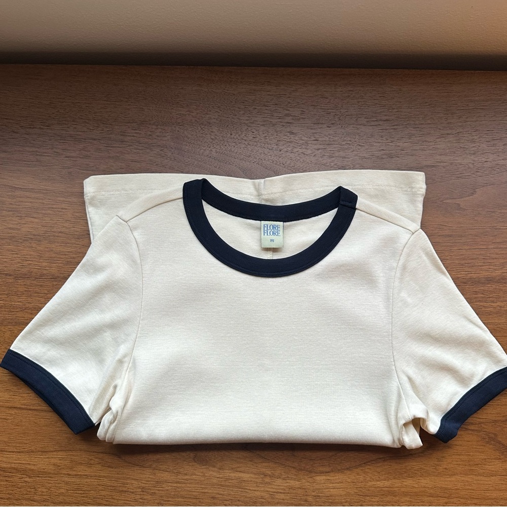 Flore Flore off-white Car Tee size Medium